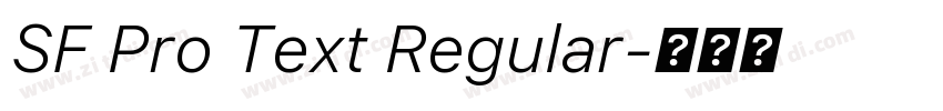 SF Pro Text Regular字体转换